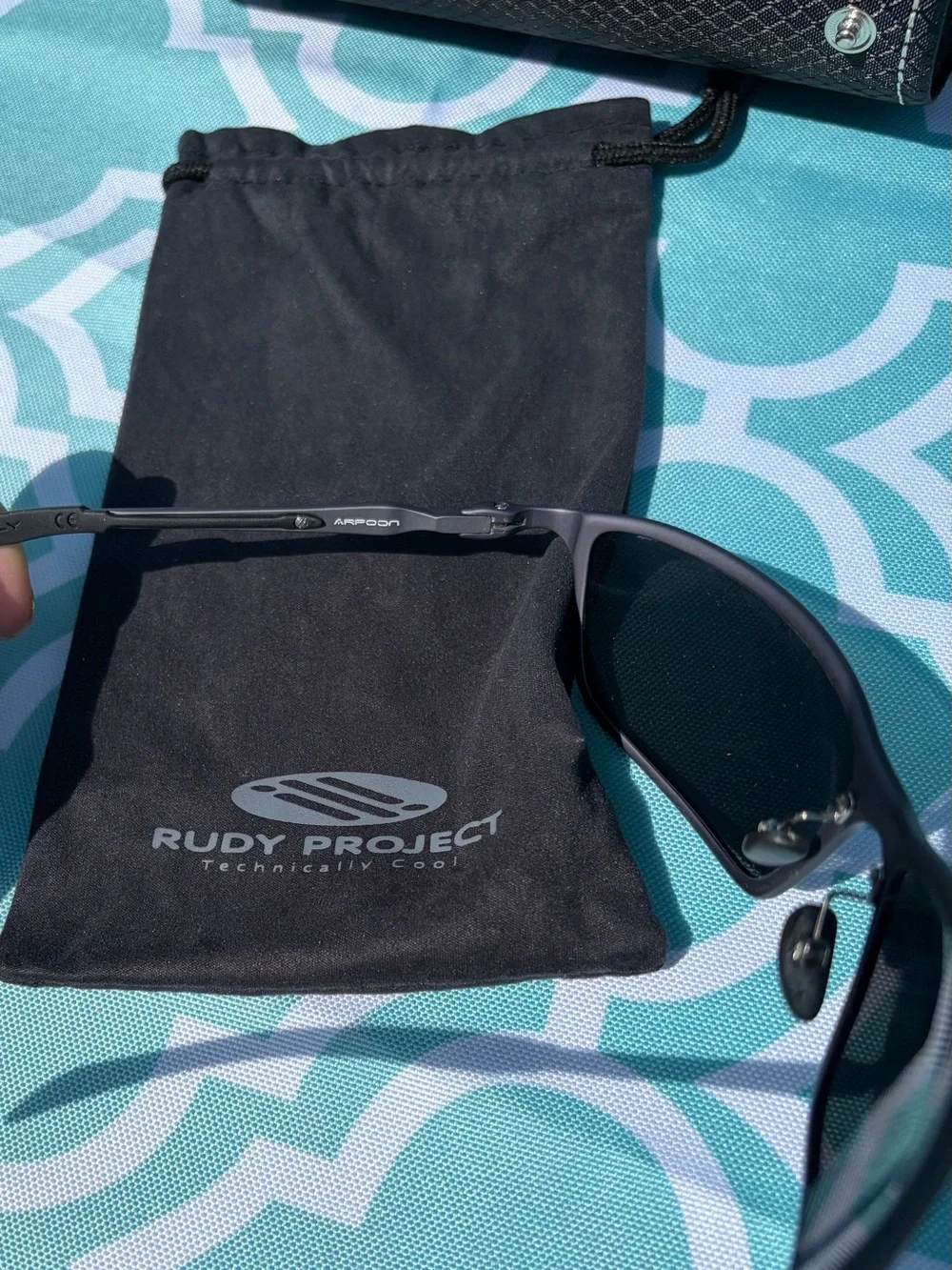 Rudy Project Men's Sport Sunglasses in Gunmetal Black with Grey Lenses
